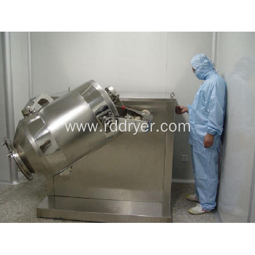 High Efficiency Three Dimension Dry Powder Blender Unit for Chemical Factory